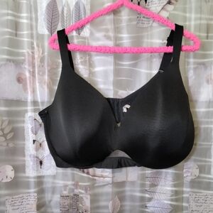 Lane Bryant Cacique Black Smooth Lightly Lined Balconette Underwire Bra Size 46H